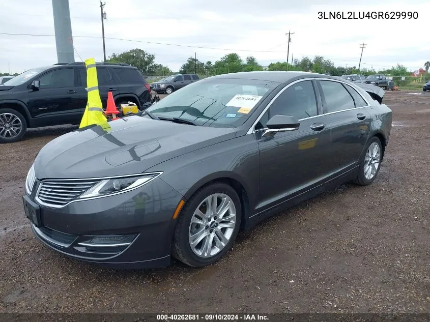 3LN6L2LU4GR629990 2016 Lincoln Mkz Hybrid