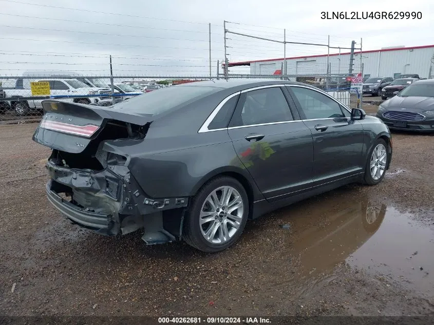 3LN6L2LU4GR629990 2016 Lincoln Mkz Hybrid