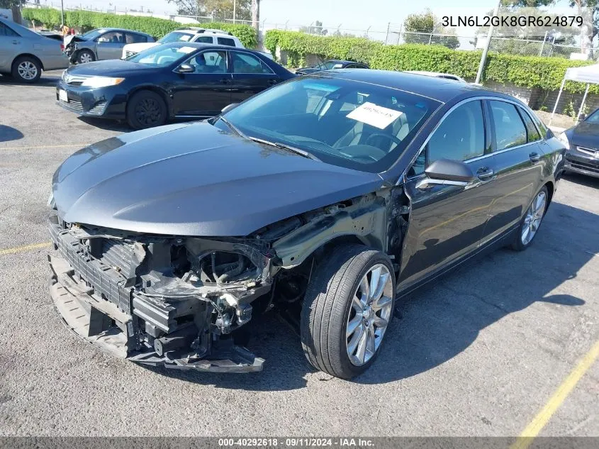 2016 Lincoln Mkz VIN: 3LN6L2GK8GR624879 Lot: 40292618