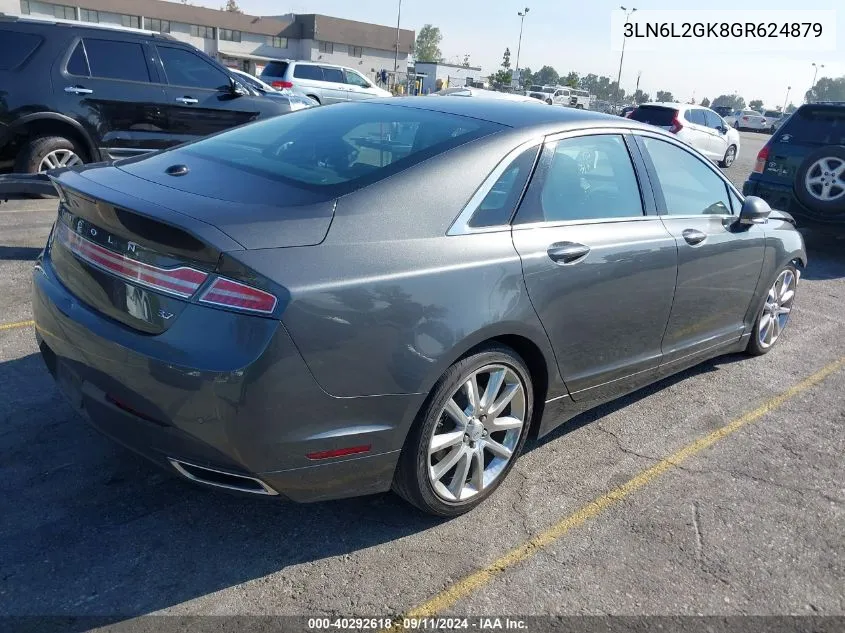 2016 Lincoln Mkz VIN: 3LN6L2GK8GR624879 Lot: 40292618