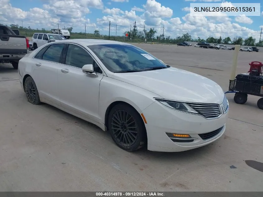 2016 Lincoln Mkz VIN: 3LN6L2G95GR615361 Lot: 40314978