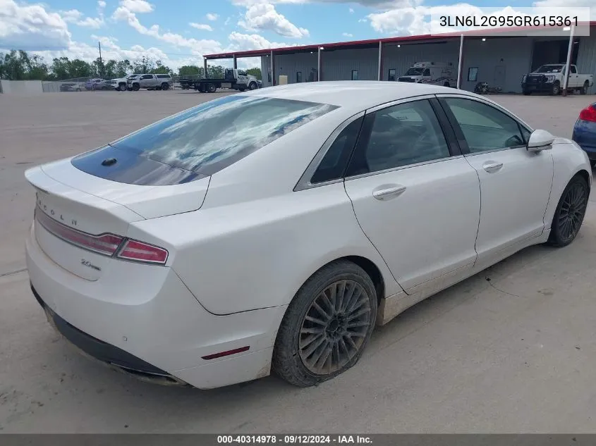 2016 Lincoln Mkz VIN: 3LN6L2G95GR615361 Lot: 40314978