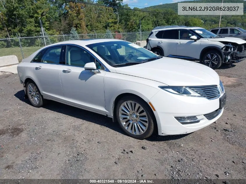 2016 Lincoln Mkz VIN: 3LN6L2J92GR623037 Lot: 40321548