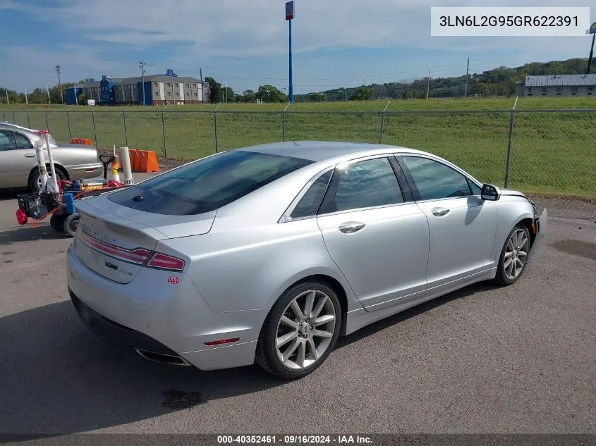 2016 Lincoln Mkz VIN: 3LN6L2G95GR622391 Lot: 40352461