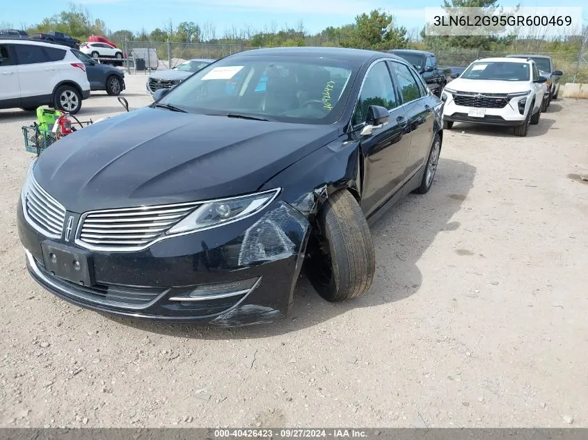 2016 Lincoln Mkz VIN: 3LN6L2G95GR600469 Lot: 40426423