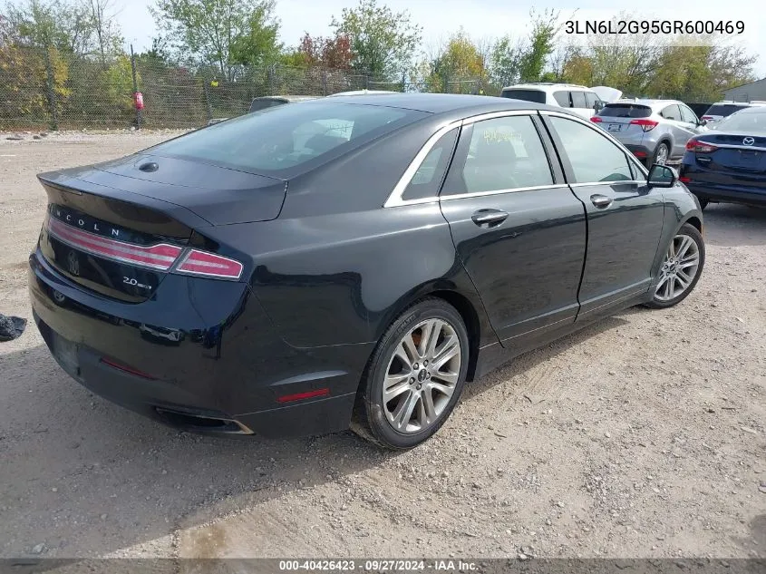 2016 Lincoln Mkz VIN: 3LN6L2G95GR600469 Lot: 40426423