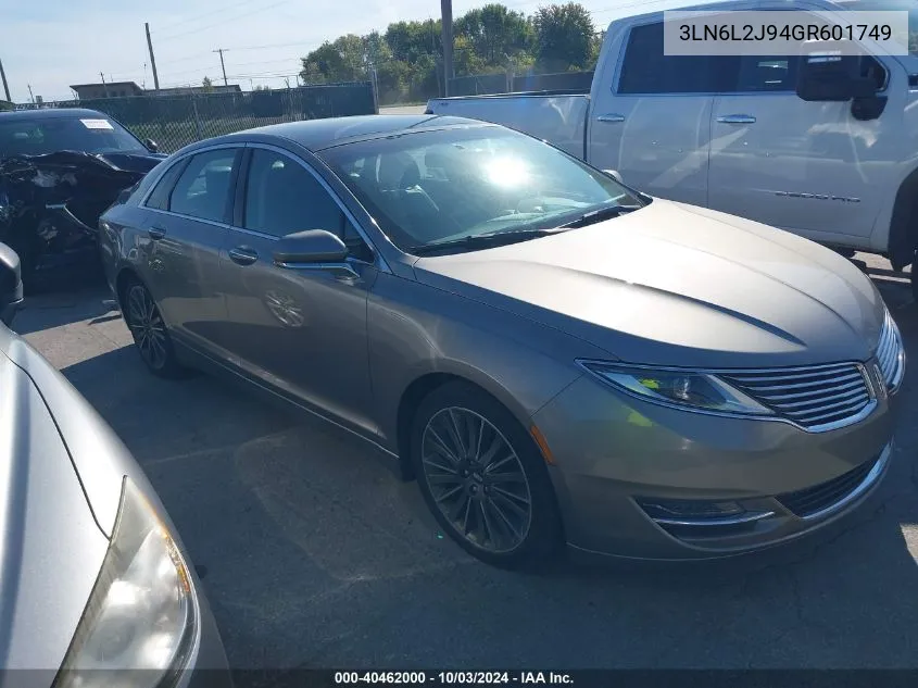 3LN6L2J94GR601749 2016 Lincoln Mkz