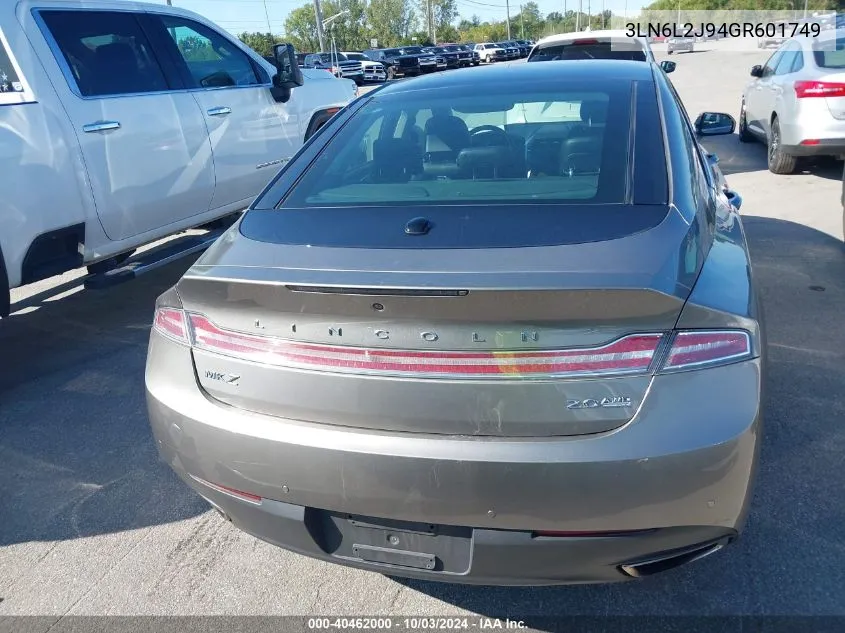 3LN6L2J94GR601749 2016 Lincoln Mkz