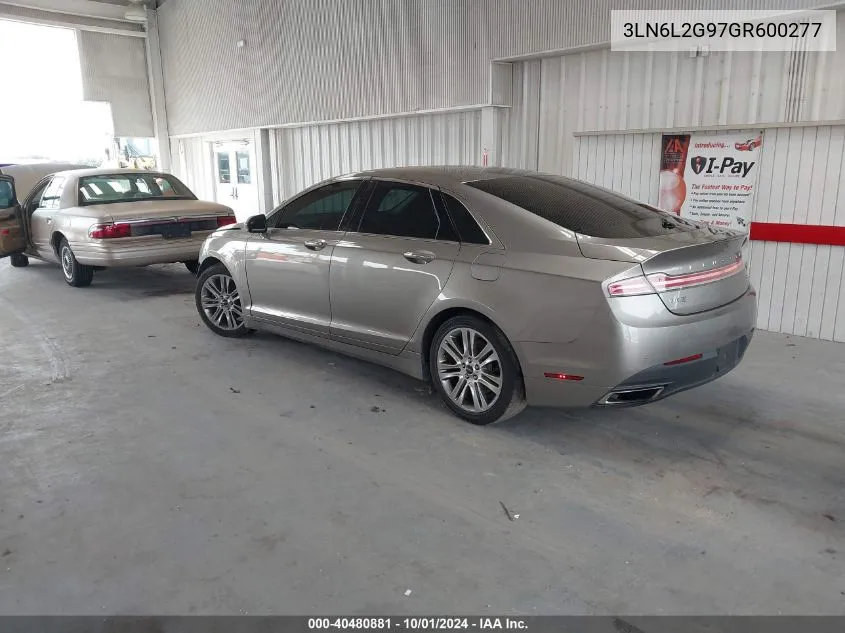 3LN6L2G97GR600277 2016 Lincoln Mkz