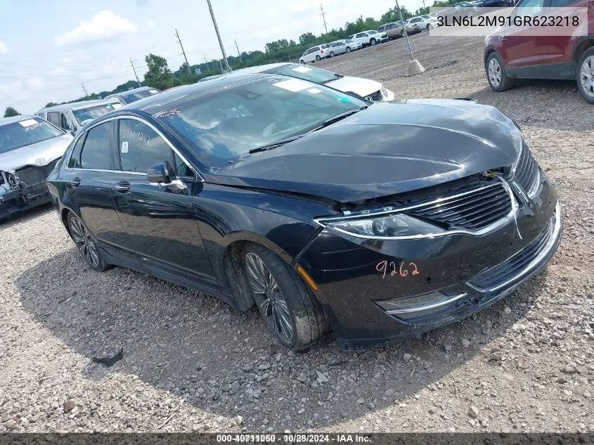 2016 Lincoln Mkz Black Label VIN: 3LN6L2M91GR623218 Lot: 40711050