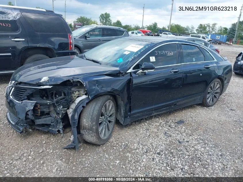 2016 Lincoln Mkz Black Label VIN: 3LN6L2M91GR623218 Lot: 40711050