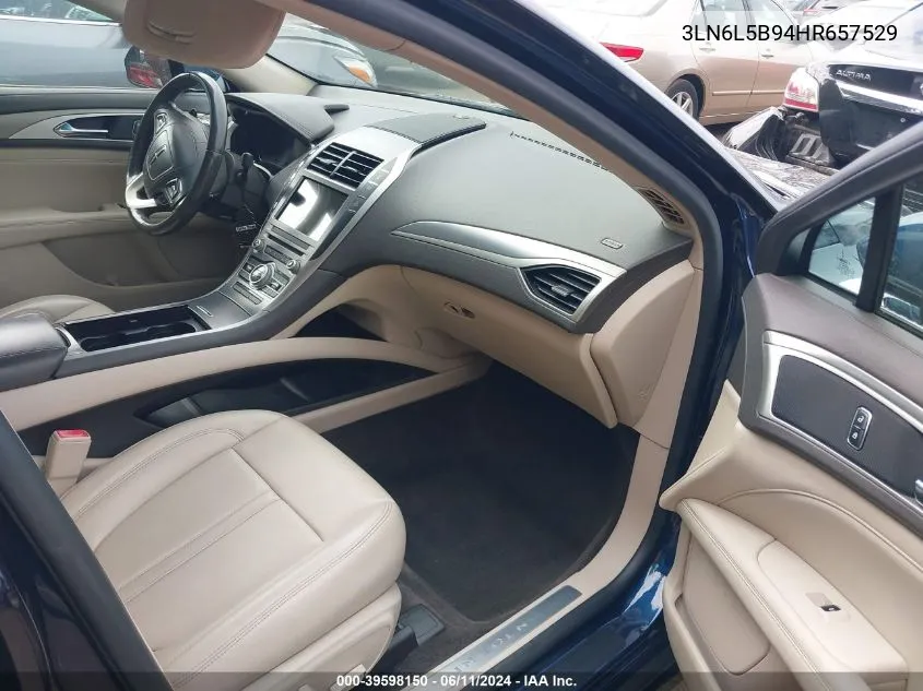 3LN6L5B94HR657529 2017 Lincoln Mkz Premiere