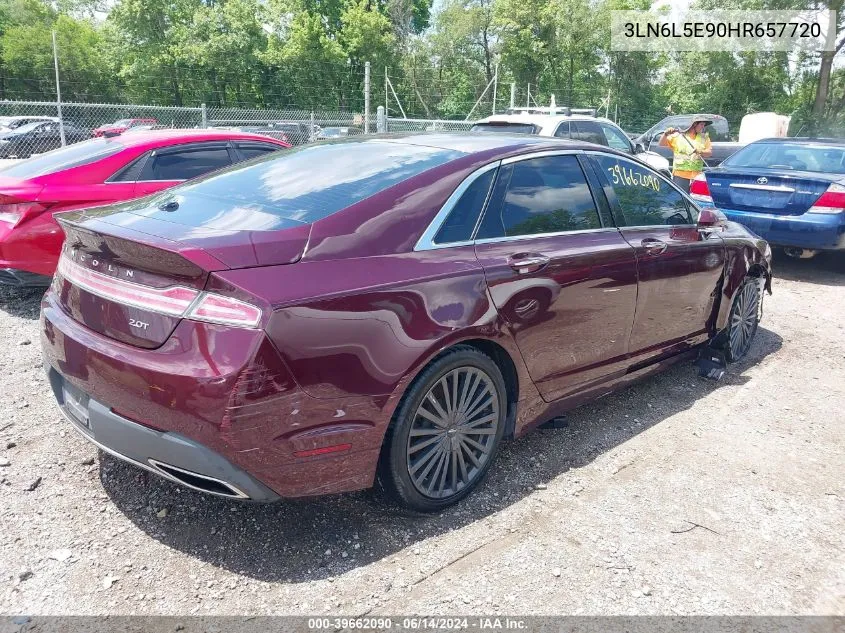 3LN6L5E90HR657720 2017 Lincoln Mkz Reserve