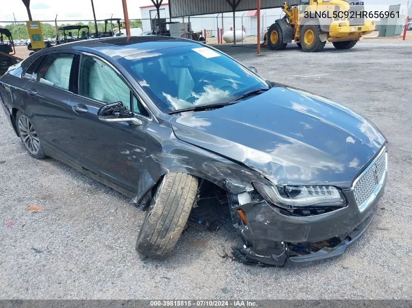 2017 Lincoln Mkz Select VIN: 3LN6L5C92HR656961 Lot: 39815815