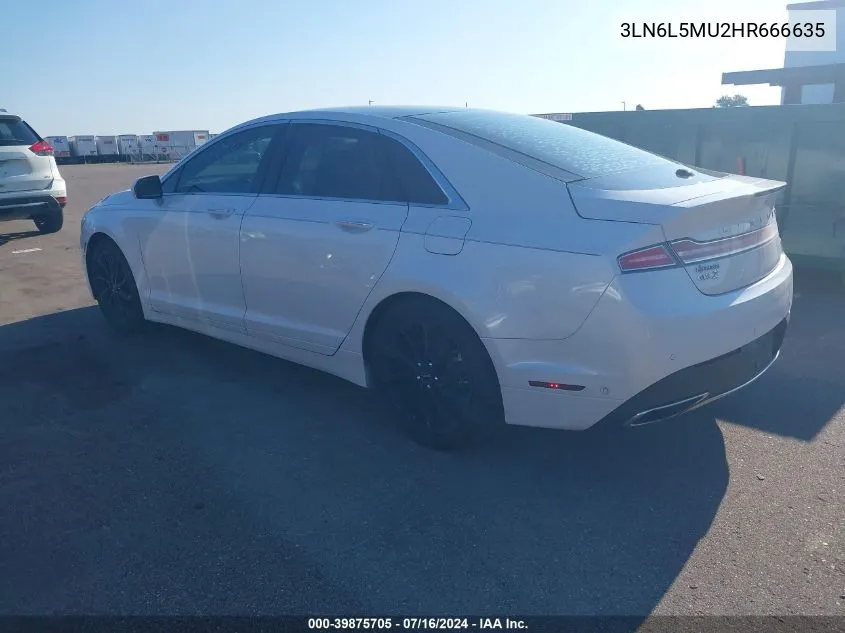 3LN6L5MU2HR666635 2017 Lincoln Mkz Hybrid Reserve