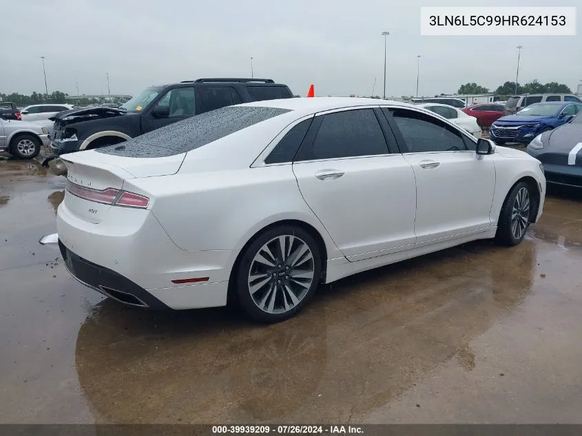 2017 Lincoln Mkz Select VIN: 3LN6L5C99HR624153 Lot: 39939209