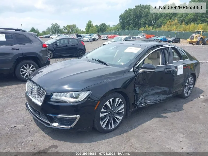 3LN6L5E92HR665060 2017 Lincoln Mkz Reserve