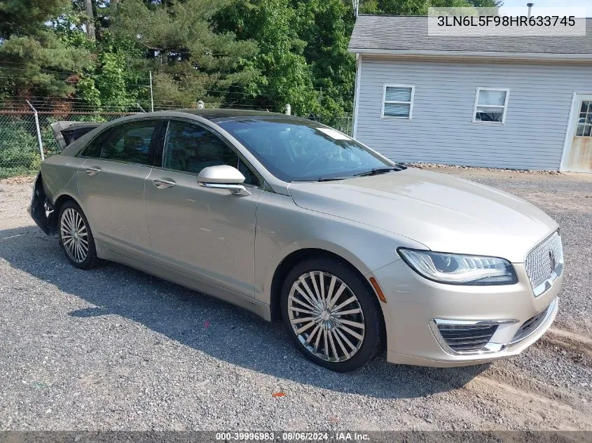 2017 Lincoln Mkz Reserve VIN: 3LN6L5F98HR633745 Lot: 39996983