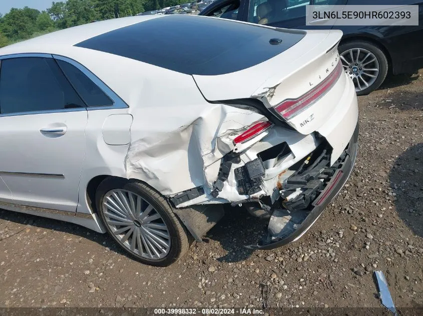 2017 Lincoln Mkz Reserve VIN: 3LN6L5E90HR602393 Lot: 39998332