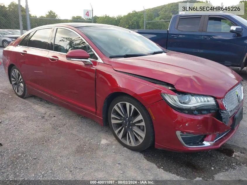 2017 Lincoln Mkz Reserve VIN: 3LN6L5EC4HR645226 Lot: 40011097