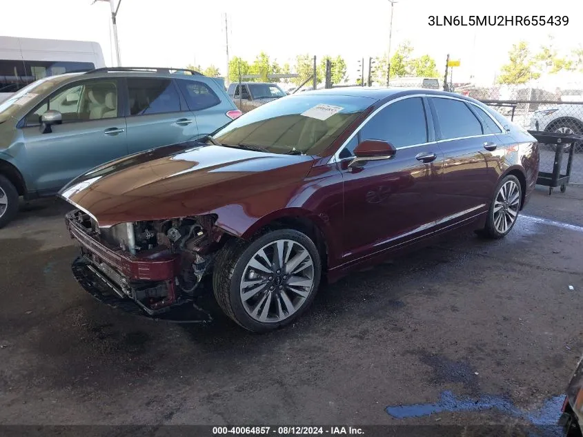 3LN6L5MU2HR655439 2017 Lincoln Mkz Hybrid Reserve