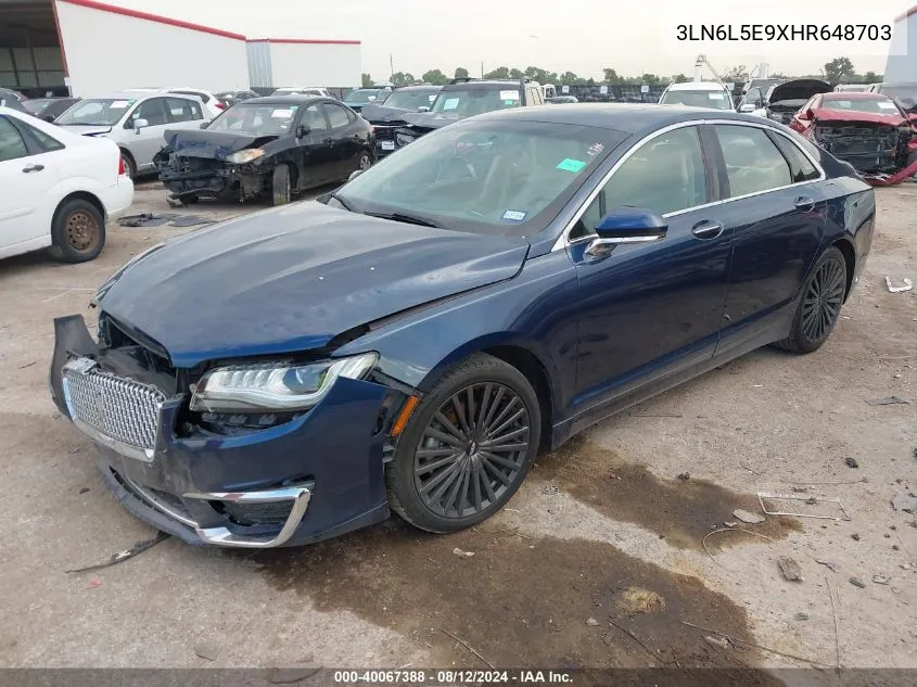 3LN6L5E9XHR648703 2017 Lincoln Mkz Reserve