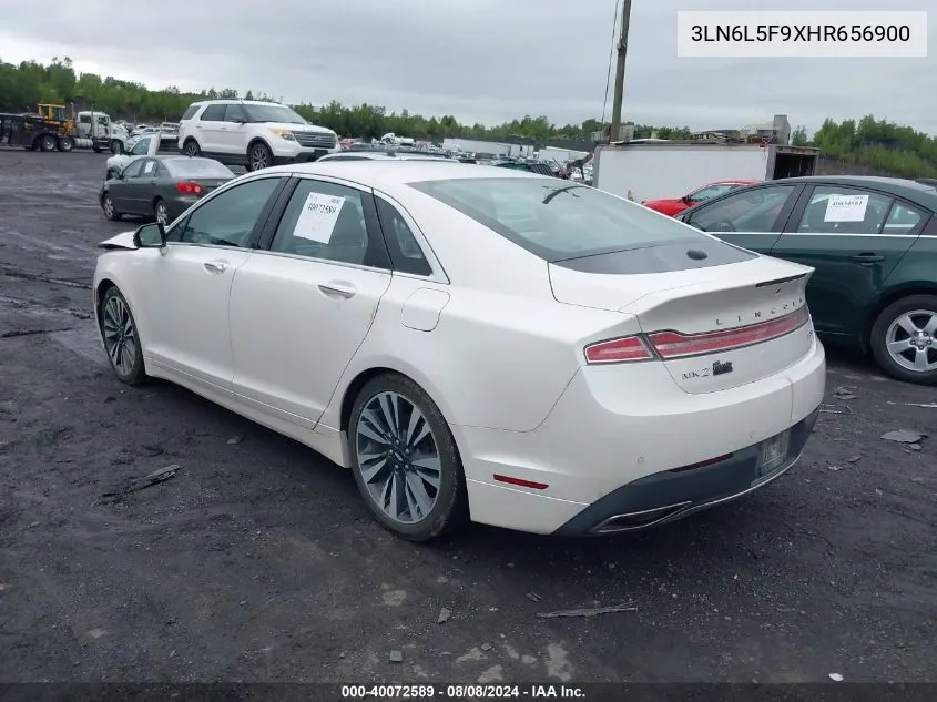 2017 Lincoln Mkz Reserve VIN: 3LN6L5F9XHR656900 Lot: 40072589