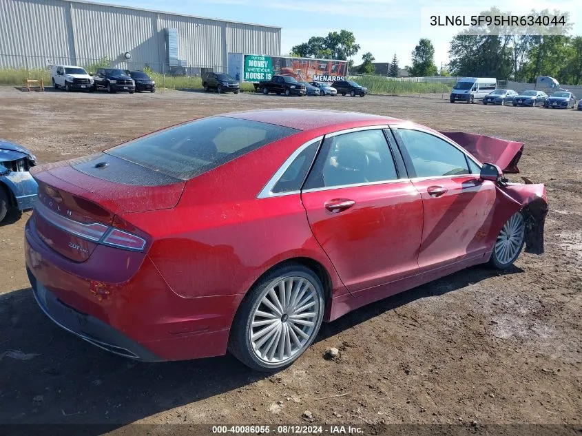 2017 Lincoln Mkz Reserve VIN: 3LN6L5F95HR634044 Lot: 40086055