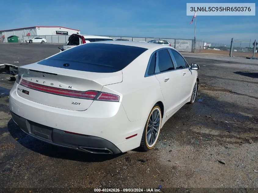 3LN6L5C95HR650376 2017 Lincoln Mkz Select