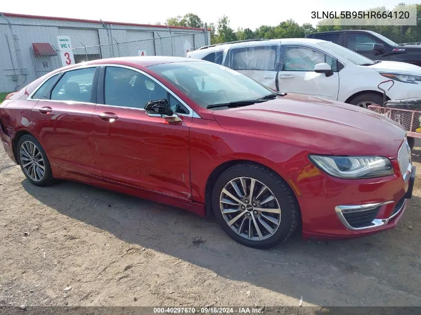 2017 Lincoln Mkz Premiere VIN: 3LN6L5B95HR664120 Lot: 40297670