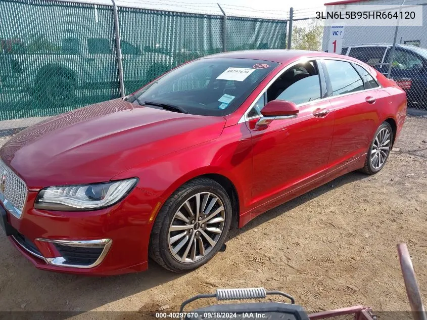 2017 Lincoln Mkz Premiere VIN: 3LN6L5B95HR664120 Lot: 40297670