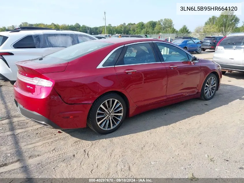 2017 Lincoln Mkz Premiere VIN: 3LN6L5B95HR664120 Lot: 40297670