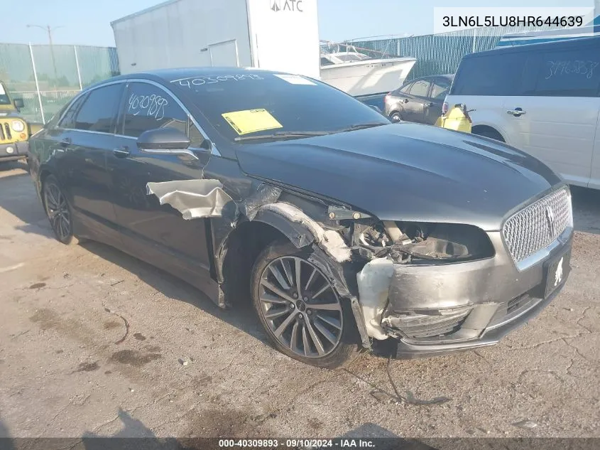 3LN6L5LU8HR644639 2017 Lincoln Mkz Hybrid