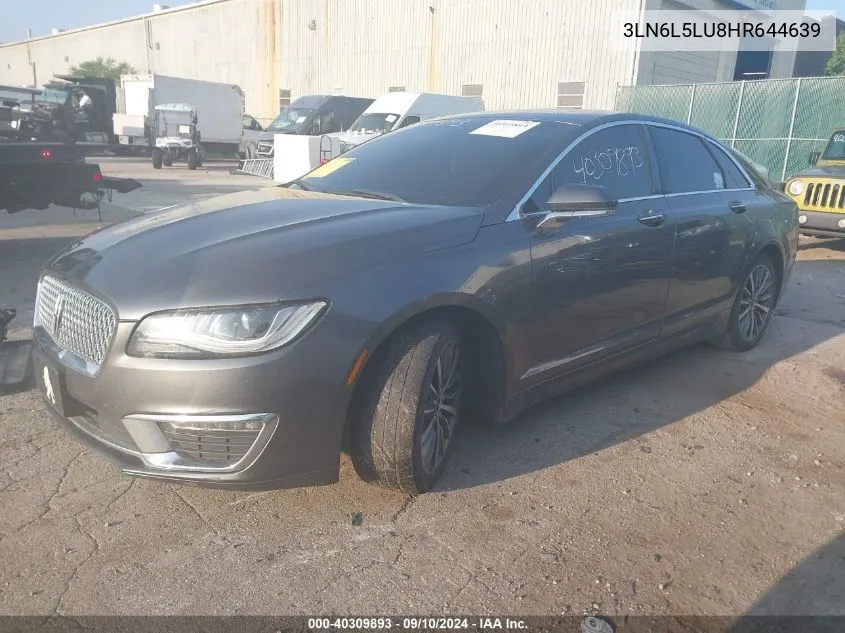 3LN6L5LU8HR644639 2017 Lincoln Mkz Hybrid