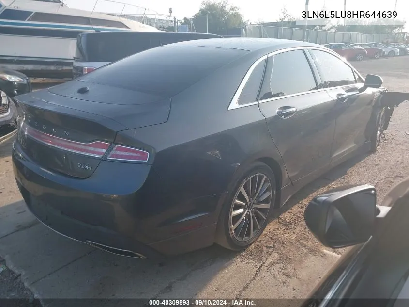 3LN6L5LU8HR644639 2017 Lincoln Mkz Hybrid