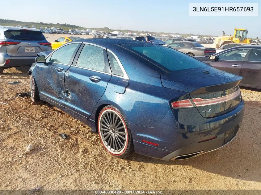 3LN6L5E91HR657693 2017 Lincoln Mkz Reserve