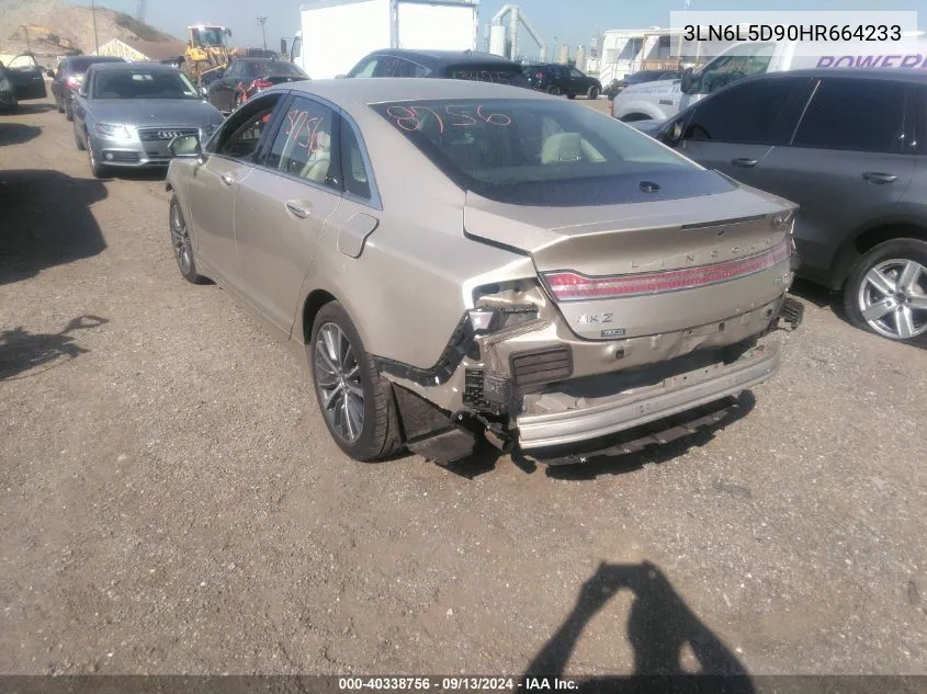 3LN6L5D90HR664233 2017 Lincoln Mkz Select