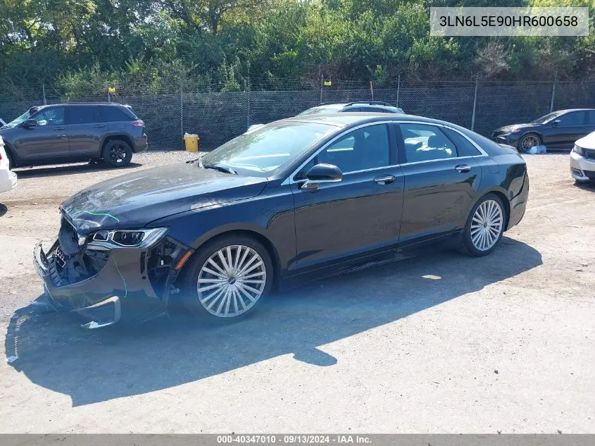 2017 Lincoln Mkz Reserve VIN: 3LN6L5E90HR600658 Lot: 40347010