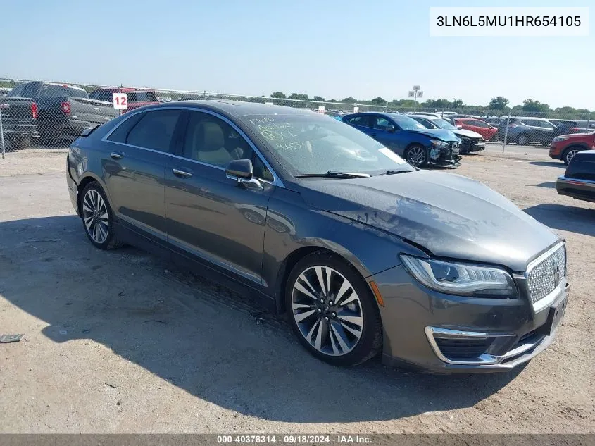 3LN6L5MU1HR654105 2017 Lincoln Mkz Hybrid Reserve