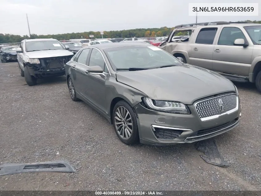 2017 Lincoln Mkz Premiere VIN: 3LN6L5A96HR653659 Lot: 40398499