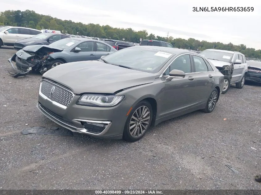 2017 Lincoln Mkz Premiere VIN: 3LN6L5A96HR653659 Lot: 40398499