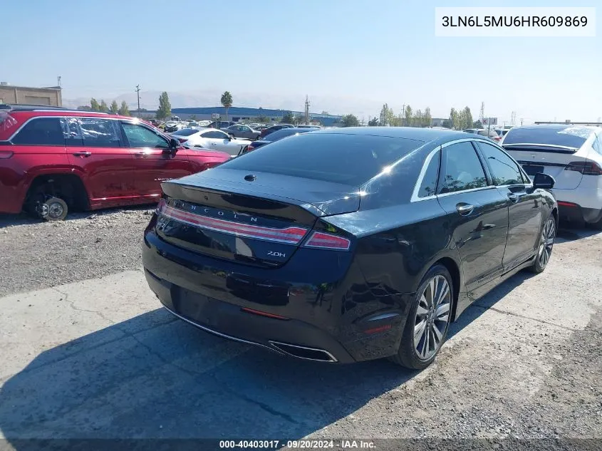 3LN6L5MU6HR609869 2017 Lincoln Mkz Hybrid Reserve