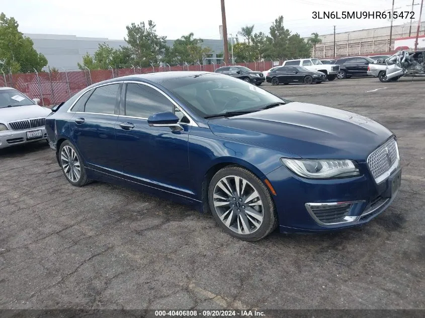 3LN6L5MU9HR615472 2017 Lincoln Mkz Hybrid Reserve