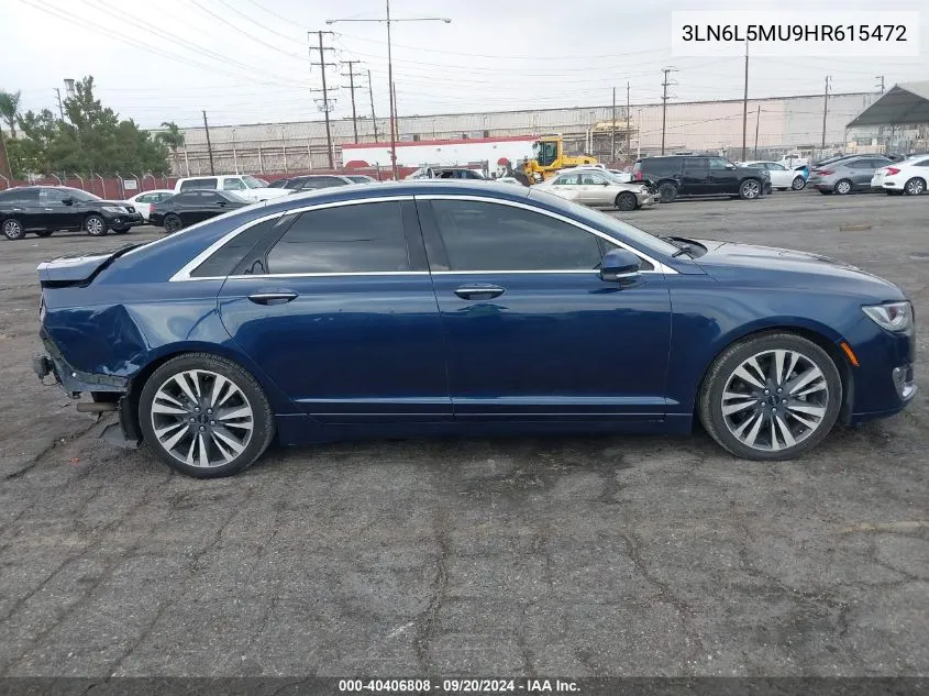 3LN6L5MU9HR615472 2017 Lincoln Mkz Hybrid Reserve