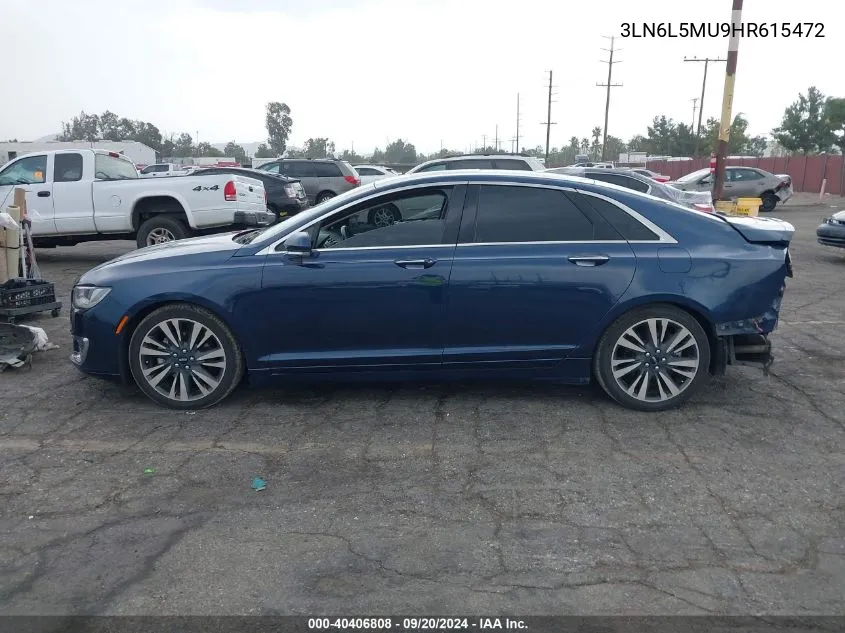 3LN6L5MU9HR615472 2017 Lincoln Mkz Hybrid Reserve