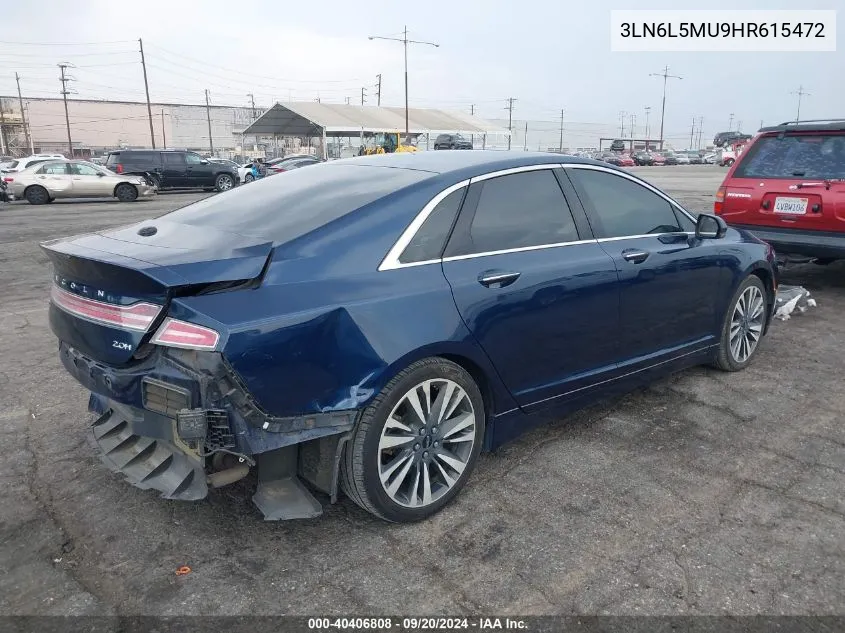 3LN6L5MU9HR615472 2017 Lincoln Mkz Hybrid Reserve