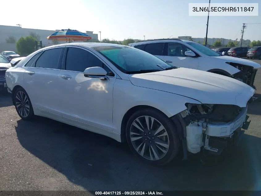 3LN6L5EC9HR611847 2017 Lincoln Mkz Reserve