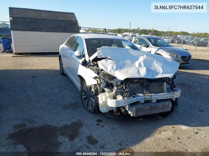 2017 Lincoln Mkz Reserve VIN: 3LN6L5FC7HR627544 Lot: 40448284