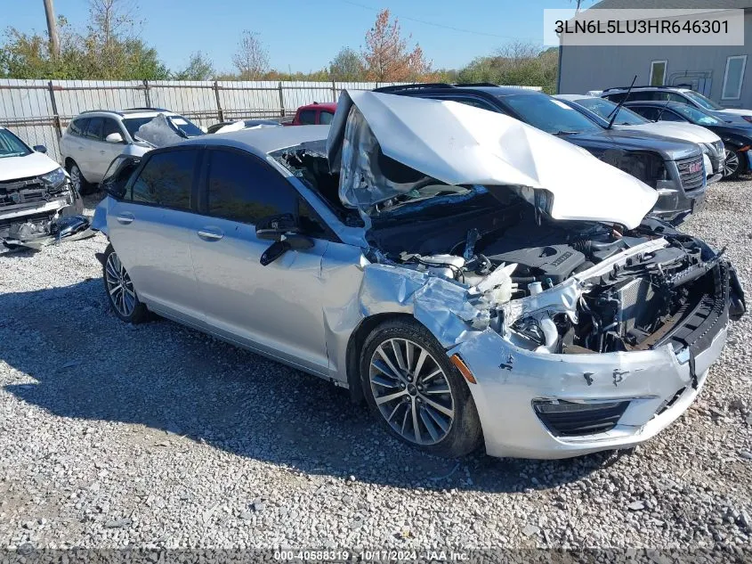 3LN6L5LU3HR646301 2017 Lincoln Mkz Hybrid Select