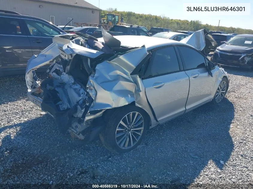 3LN6L5LU3HR646301 2017 Lincoln Mkz Hybrid Select